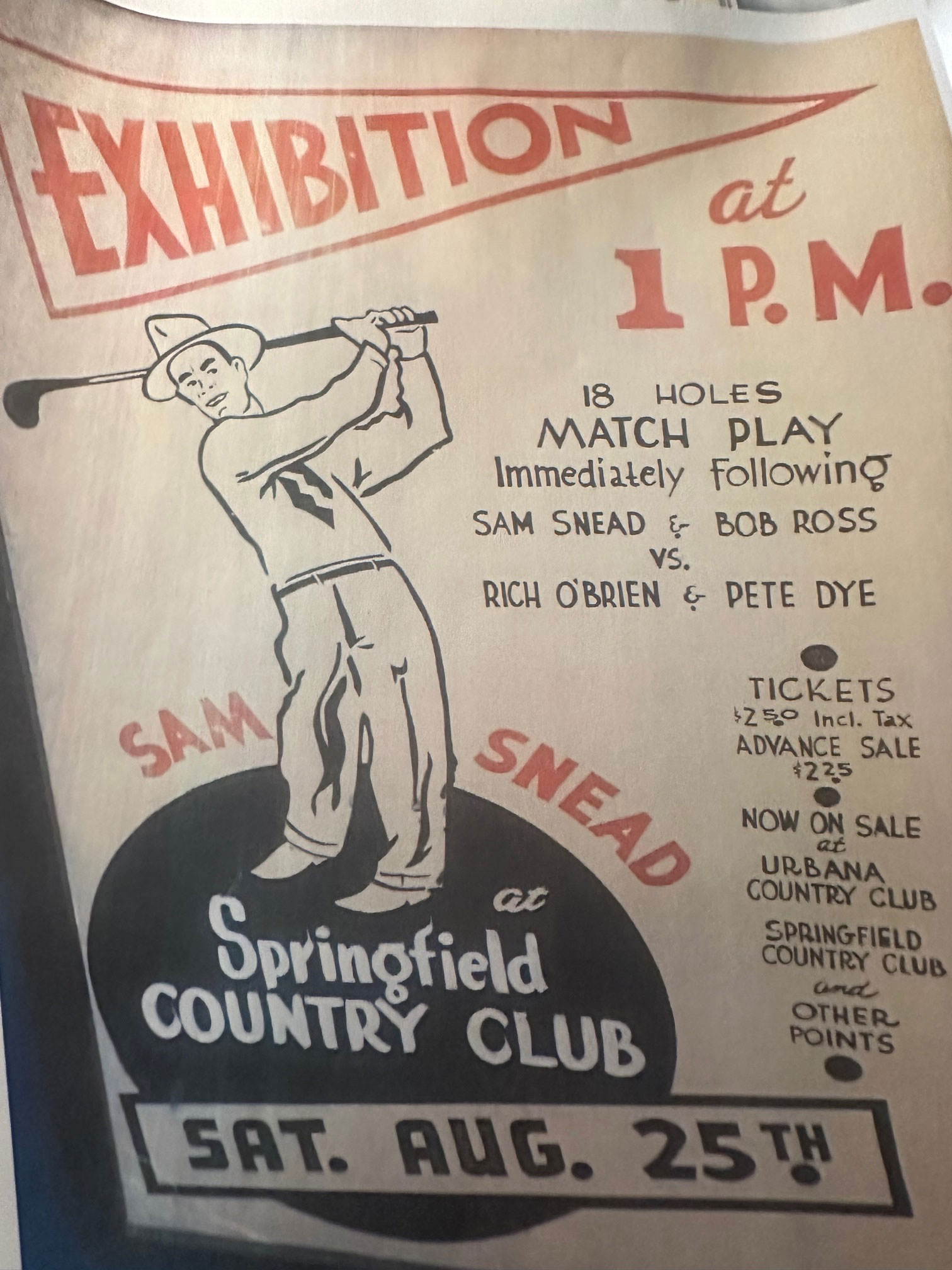 Sam Snead Poster